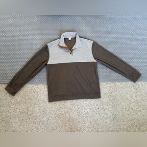 Brown and Gray Long Sleeve Sweater